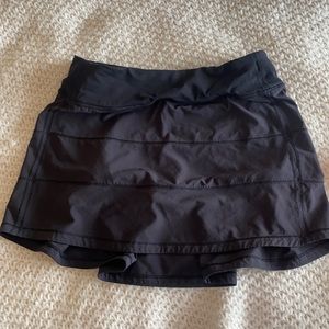Black lululemon tennis skirt